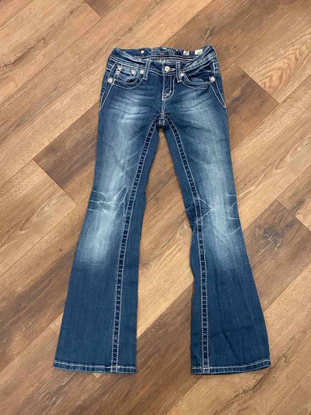 Miss Me Blue Jeans Bootcut Peace 10 Girl